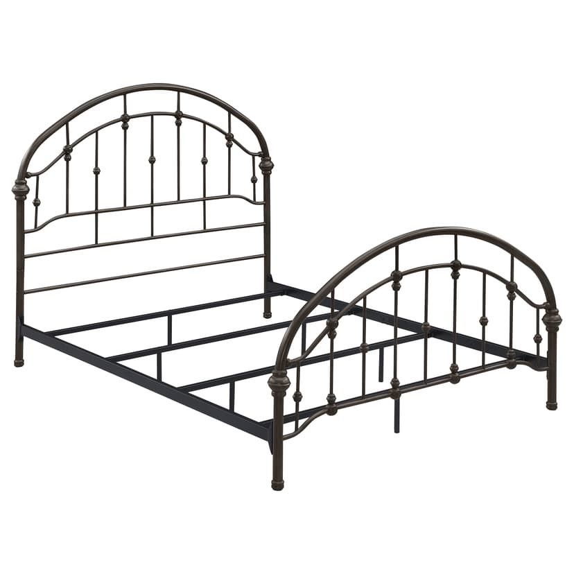 Rowan Metal Queen Open Frame Bed Dark Bronze