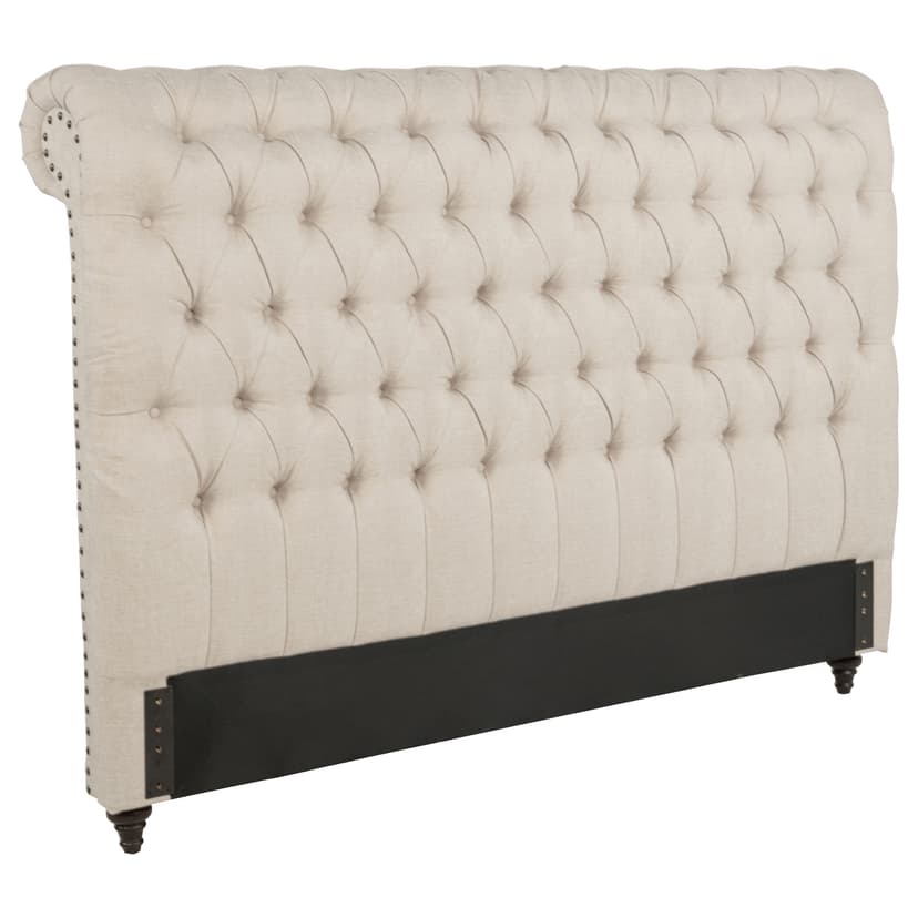 Devon 57-inch Upholstered Eastern King Headboard Beige