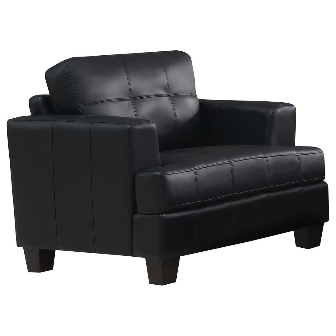 Samuel Cushion Back Chair Black