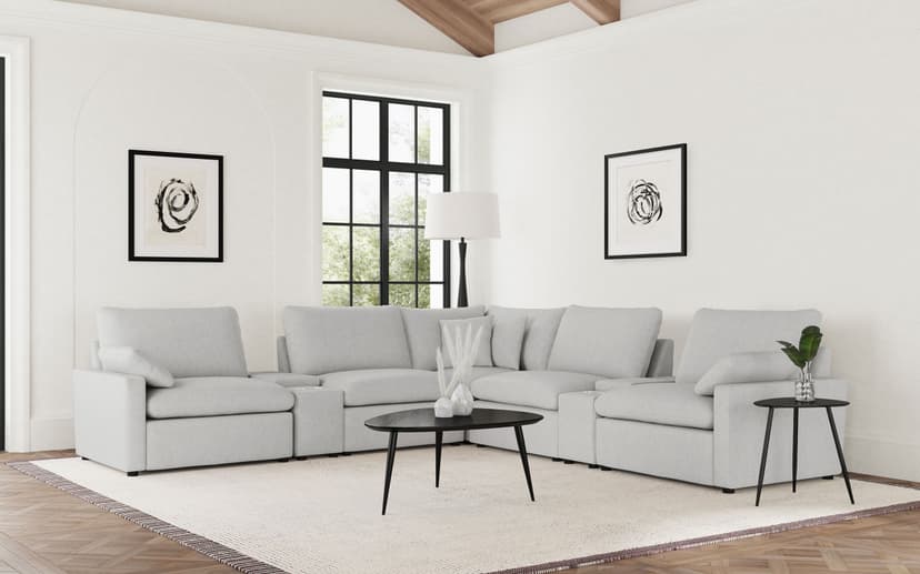 Collins 7-piece Modular Power Reclining Sectional Grey